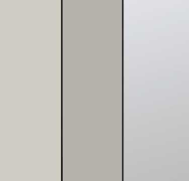 Silk Grey Carcase with High Polish Soft Grey Front and Mirror Application A057C