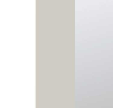 Alpine White Carcase with Glass Silk Grey and Mirror Application Front AS06C