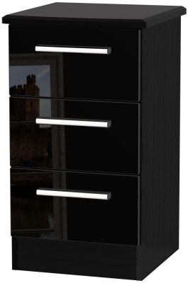 Black High Gloss Front and Black Base Unit