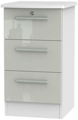 Kaschmir High Gloss Front and White Base Unit