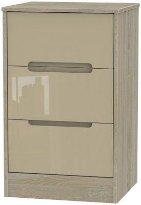 Mushroom High Gloss Front and Darkolino Base Unit