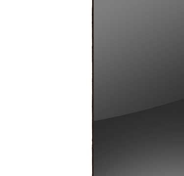 Alpine White Carcase with Glass Basalt Front and Chrome Color Long Handle A952L