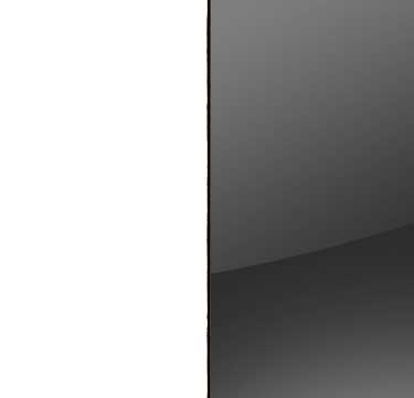 Alpine White Carcase with Glass Basalt Front and Chrome Color Long Handle A962L