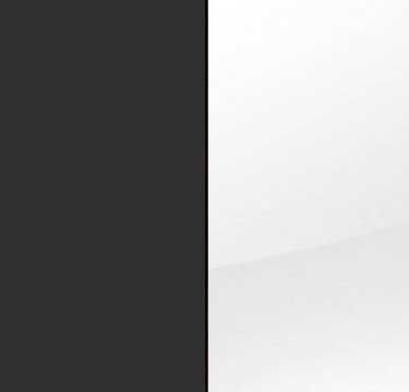 Metallic Grey Carcase with Glass White Front and Chrome Color Long Handle A850L