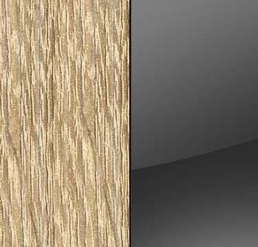 Sonoma Oak Carcase with Glass Basalt Front and Carcase Color Short Handle A552D