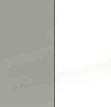 Silk Grey Carcase and High Polish White Front with Carcase Color Handle Strips AD309