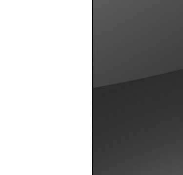 Alpine White Carcase and Basalt Glass Front with Aluminium Color Handle Strips AN834