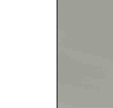 Alpine White Carcase and Silk Grey Glass Front with Aluminium Color Handle Strips AD333