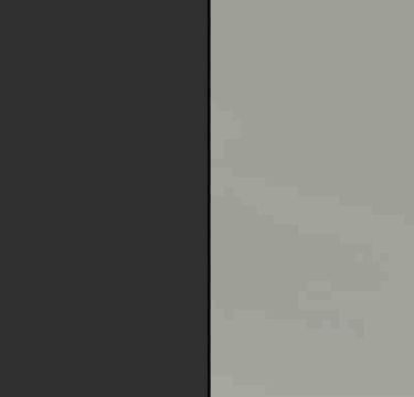 Metallic Grey Carcase and Silk Grey Glass Front with Chrome Color Handle Strips AD340