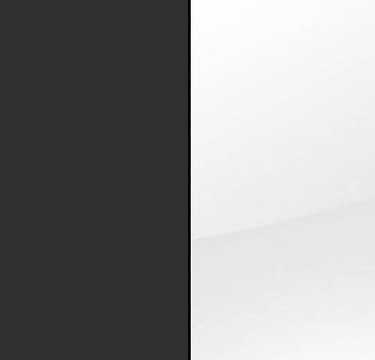 Metallic Grey Carcase and White Glass Front with Carcase Color Handle Strips A8AG5