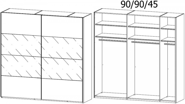 5SY8 : 2 Door Sliding Wardrobe