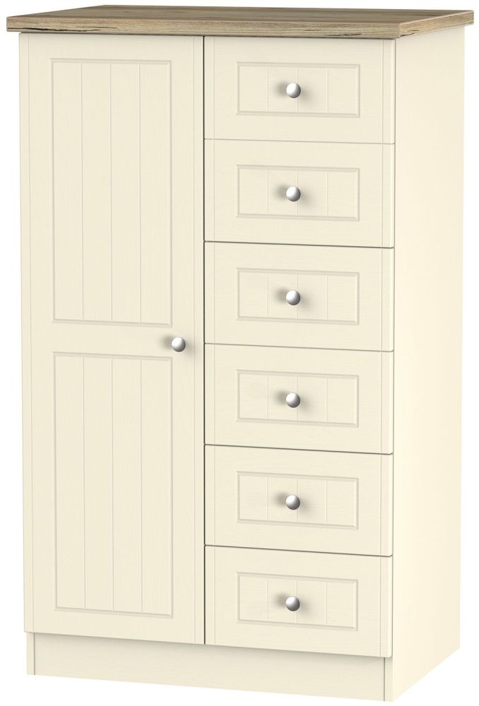 Vienna Cream Ash 1 Door Children Wardrobe
