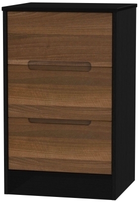 Noche Walnut Front and Black Base Unit