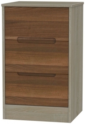 Noche Walnut Front and Darkolino Base Unit