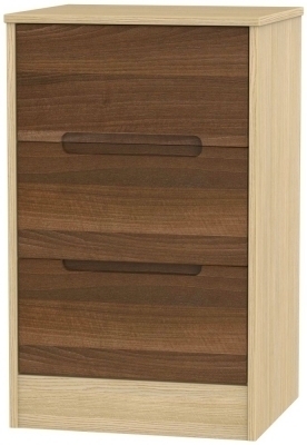 Noche Walnut Front and Light Oak Base Unit