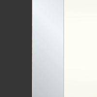 Graphite with Crystal Mirror and White Glass 495