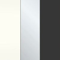 Alpine White with Crystal Mirror and Graphite Glass 442