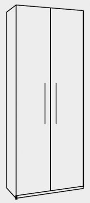 3005A : 2 Door Wardrobe