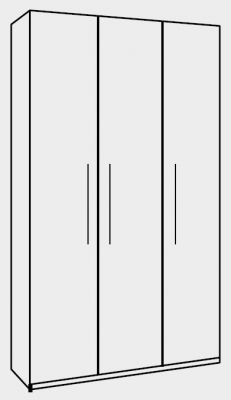 3005B : 3 Door Wardrobe