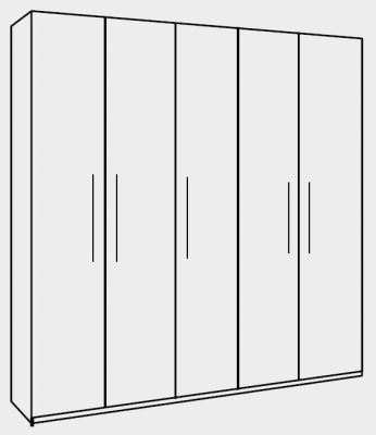 3005C : 5 Door Wardrobe