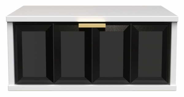 Diamond Black Front and White Matt Base Unit