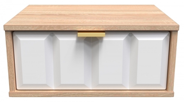 White Matt Front and Bardolino Oak Base Unit