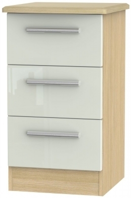 Kaschmir High Gloss Front and Light Oak Base Unit