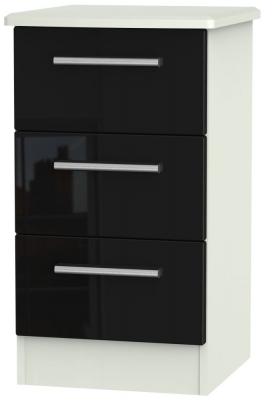 Black High Gloss Front and Kaschmir Matt Base Unit