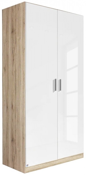 Sonoma Oak and High Gloss White