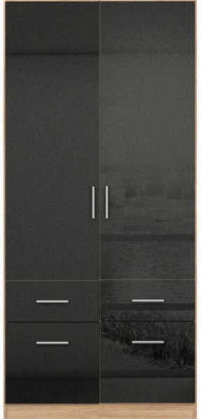 Sonoma Oak and High Gloss Grey