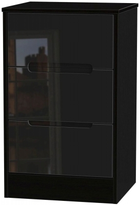 Black High Gloss Front and Black Base Unit