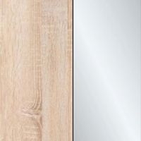 Rustic Oak Finish with Crystal Mirror 638