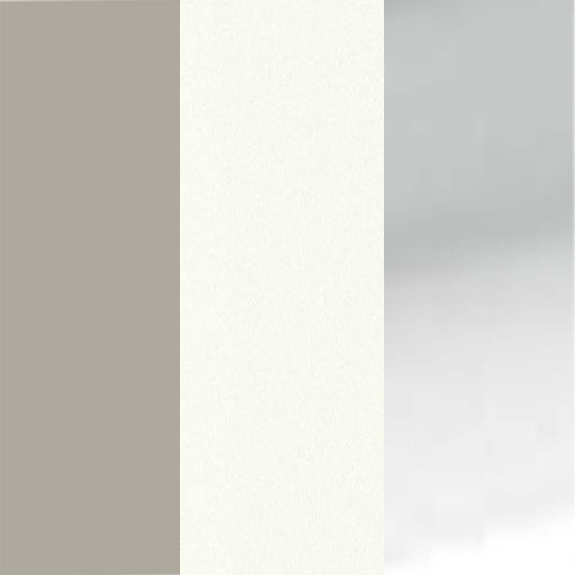 Pebble Grey Carcase and White Front with Chrome Handle 316-310