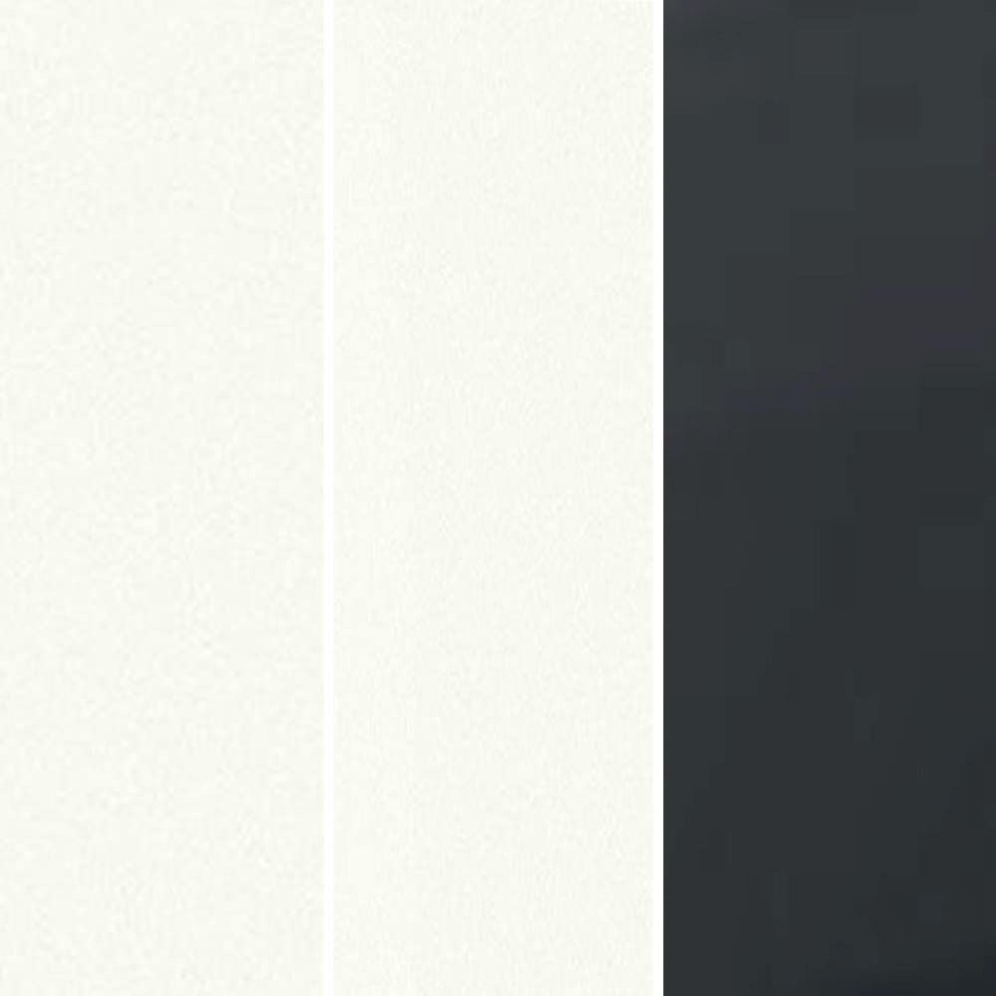 White Carcase and White Front with Slate Handle A92