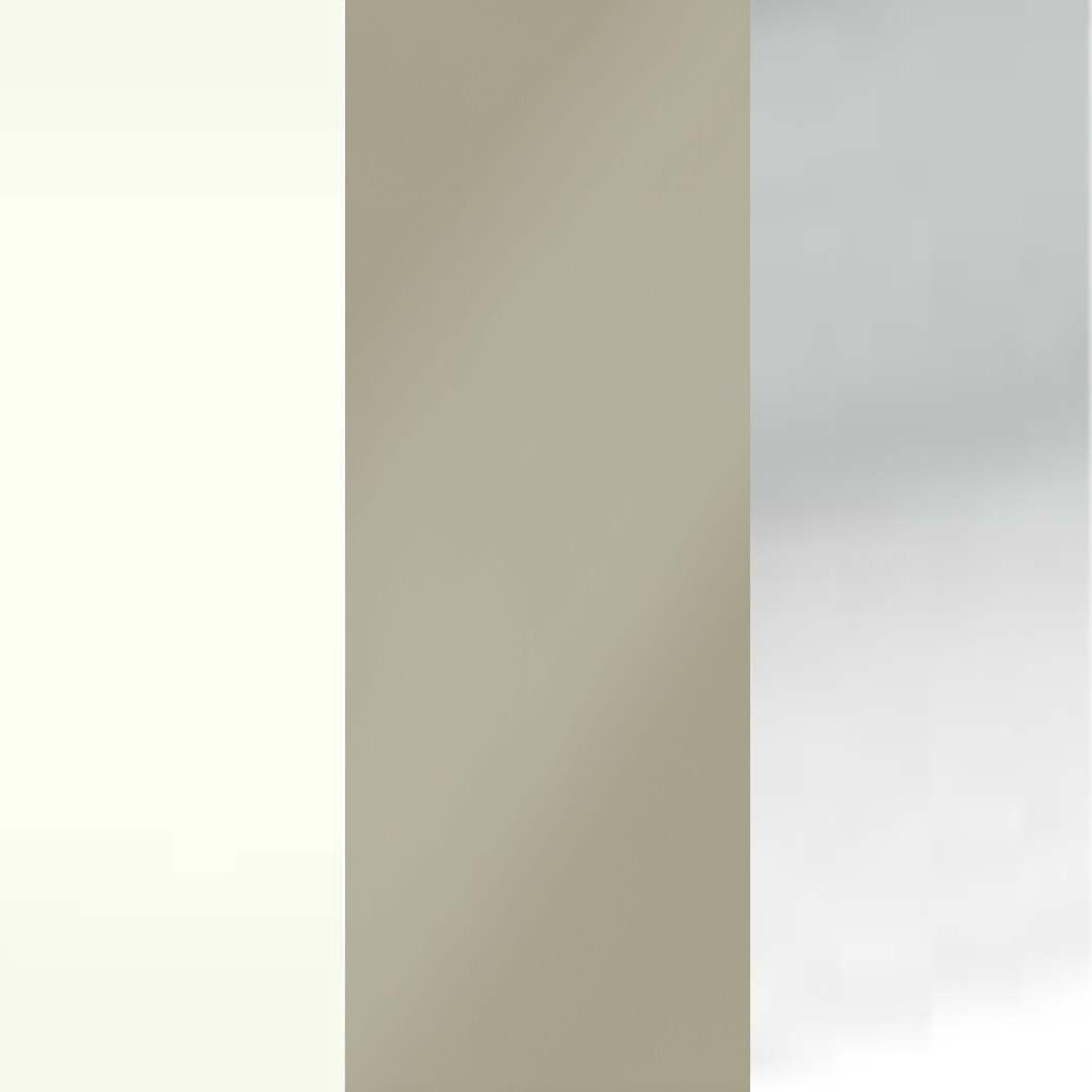 Alpine White with Pebble Grey Glass and Silver Handle 442