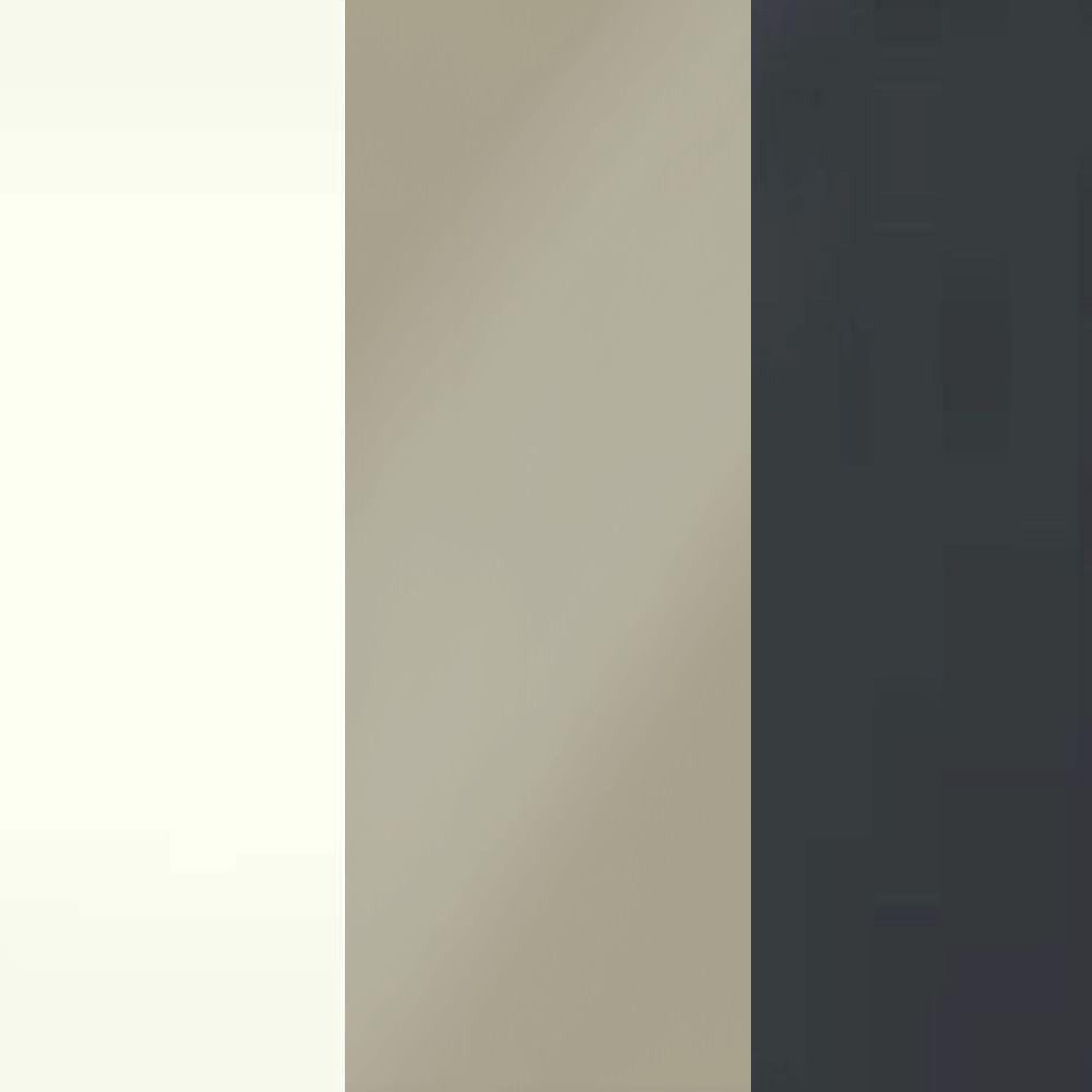 Alpine White with Pebble Grey Glass and Slate Handle 600