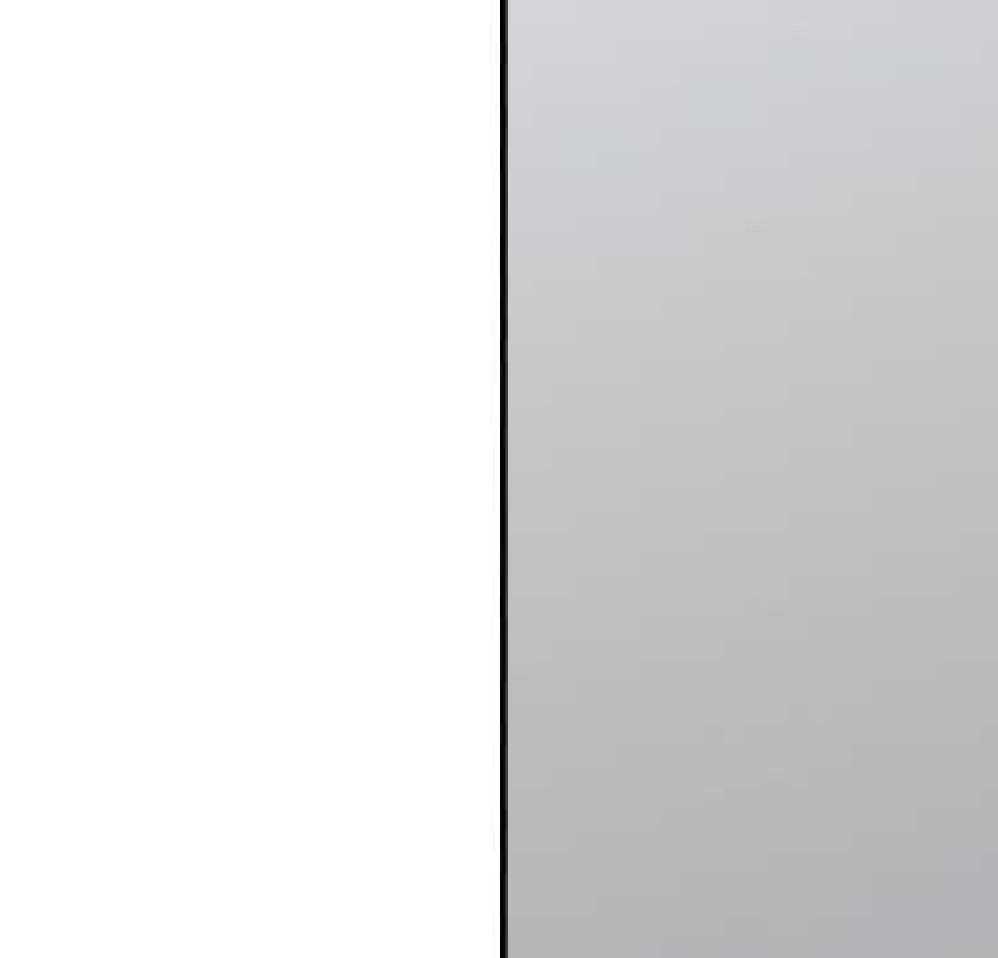 A149B : Alpine White Carcase with Mirror Front