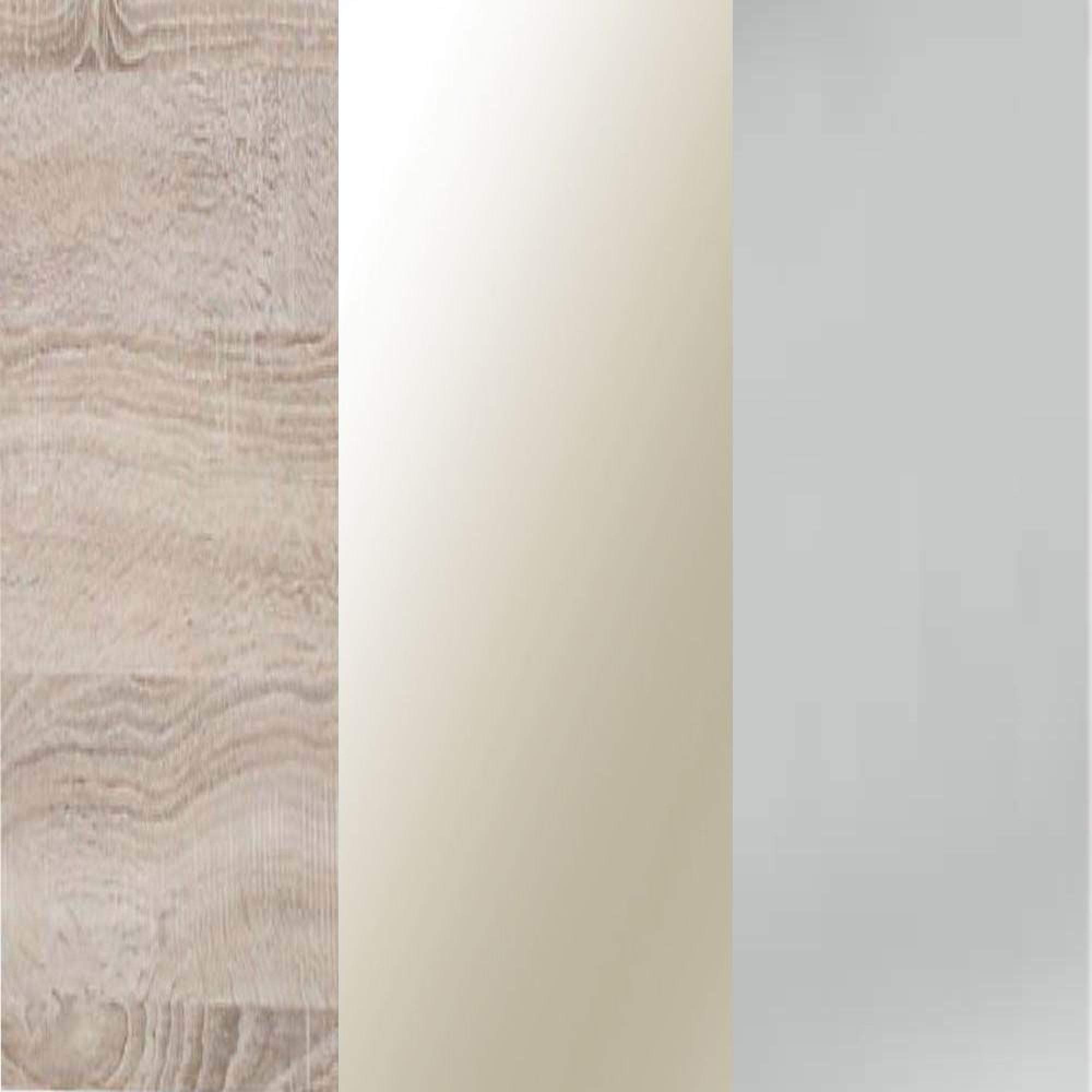Rustic Oak Carcase and Parsol Bronze Mirror Glass Front with Chrome Handle 313