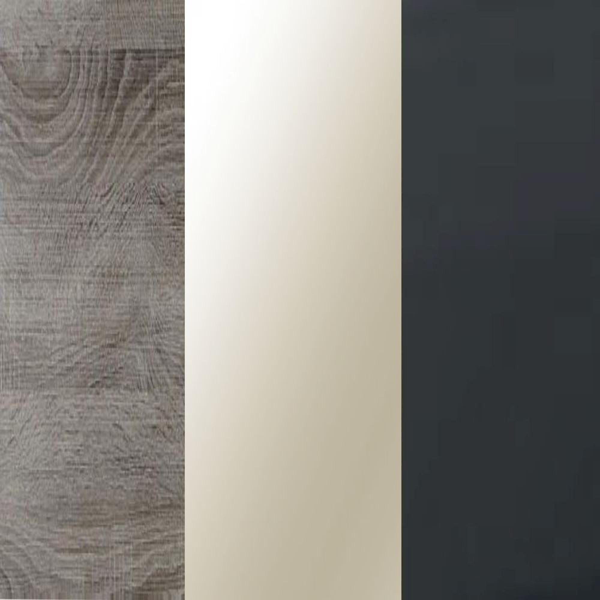 Dark Rustic Carcase and Parsol Bronze Mirror Glass Front with Slate Handle A94