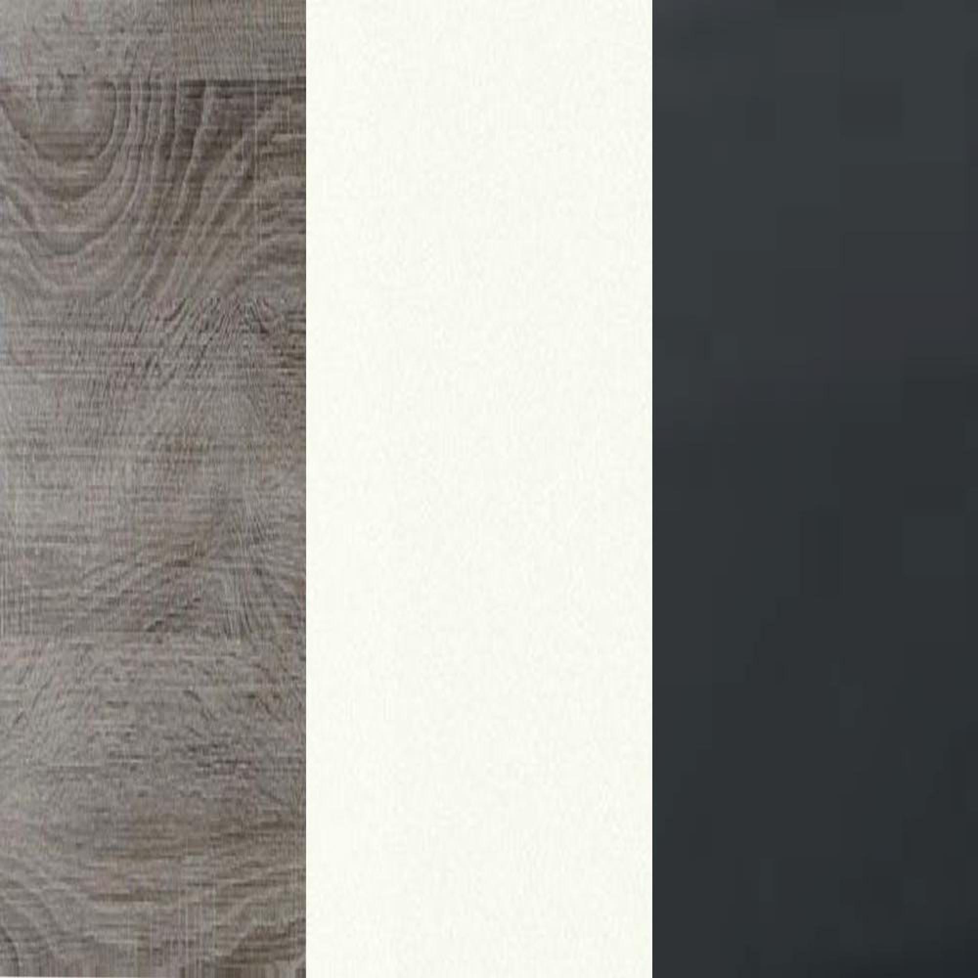 Dark Rustic Carcase and White Front with Slate Handle A94-A92