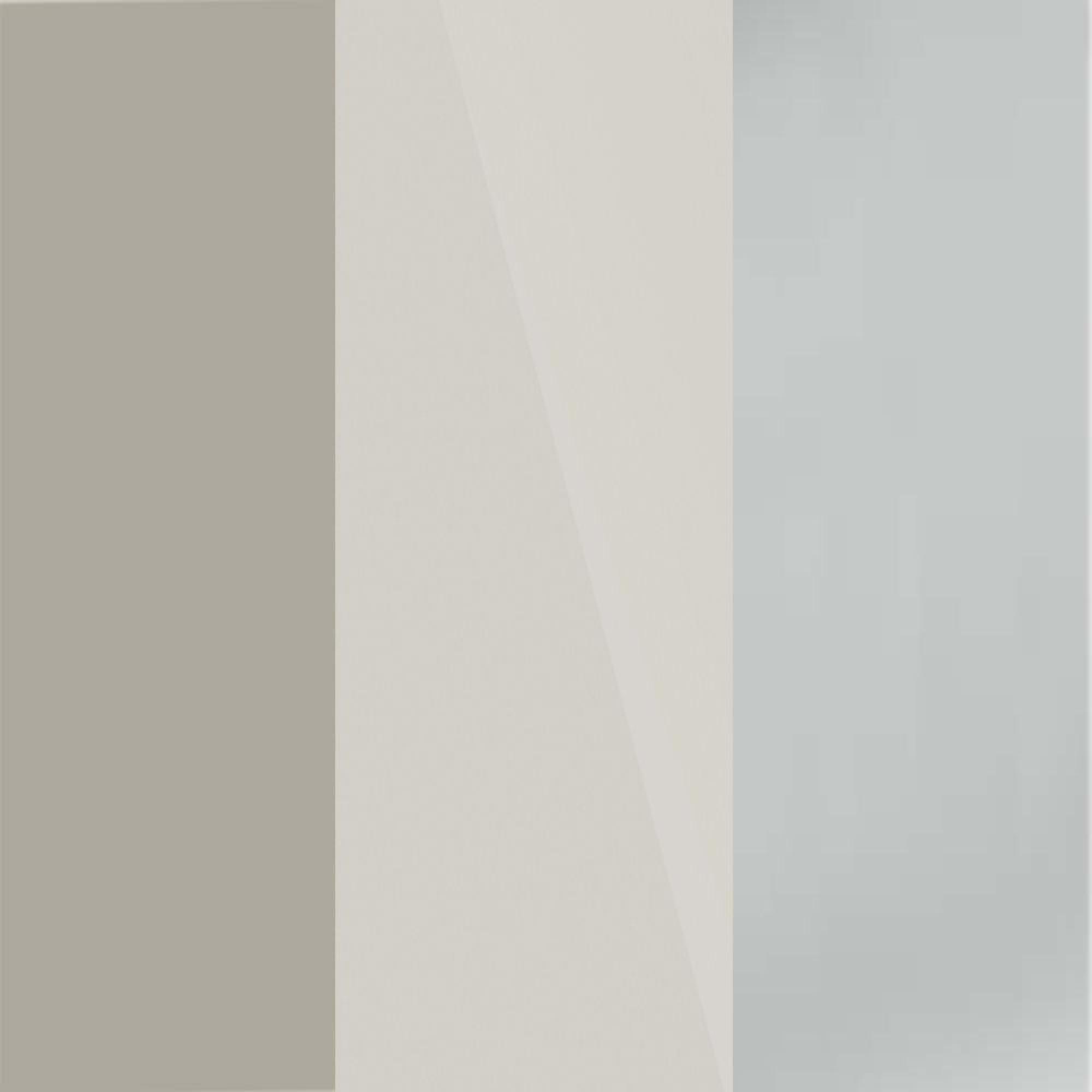 Pebble Grey Carcase and Champagne Glass Front with Chrome Handle 316