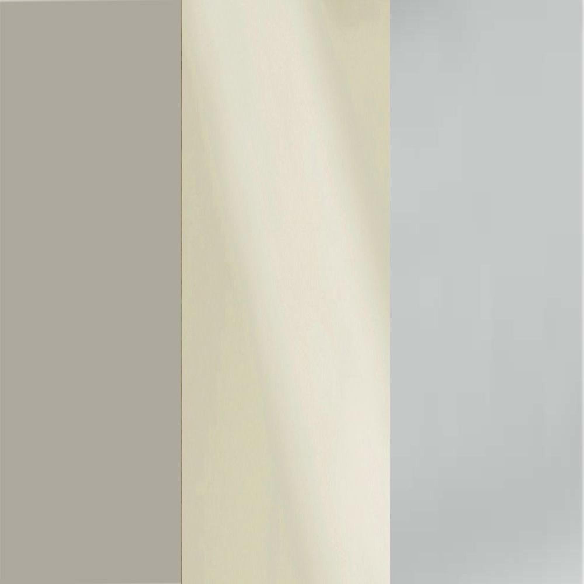 Pebble Grey Carcase and Magnolia Glass Front with Chrome Handle 316