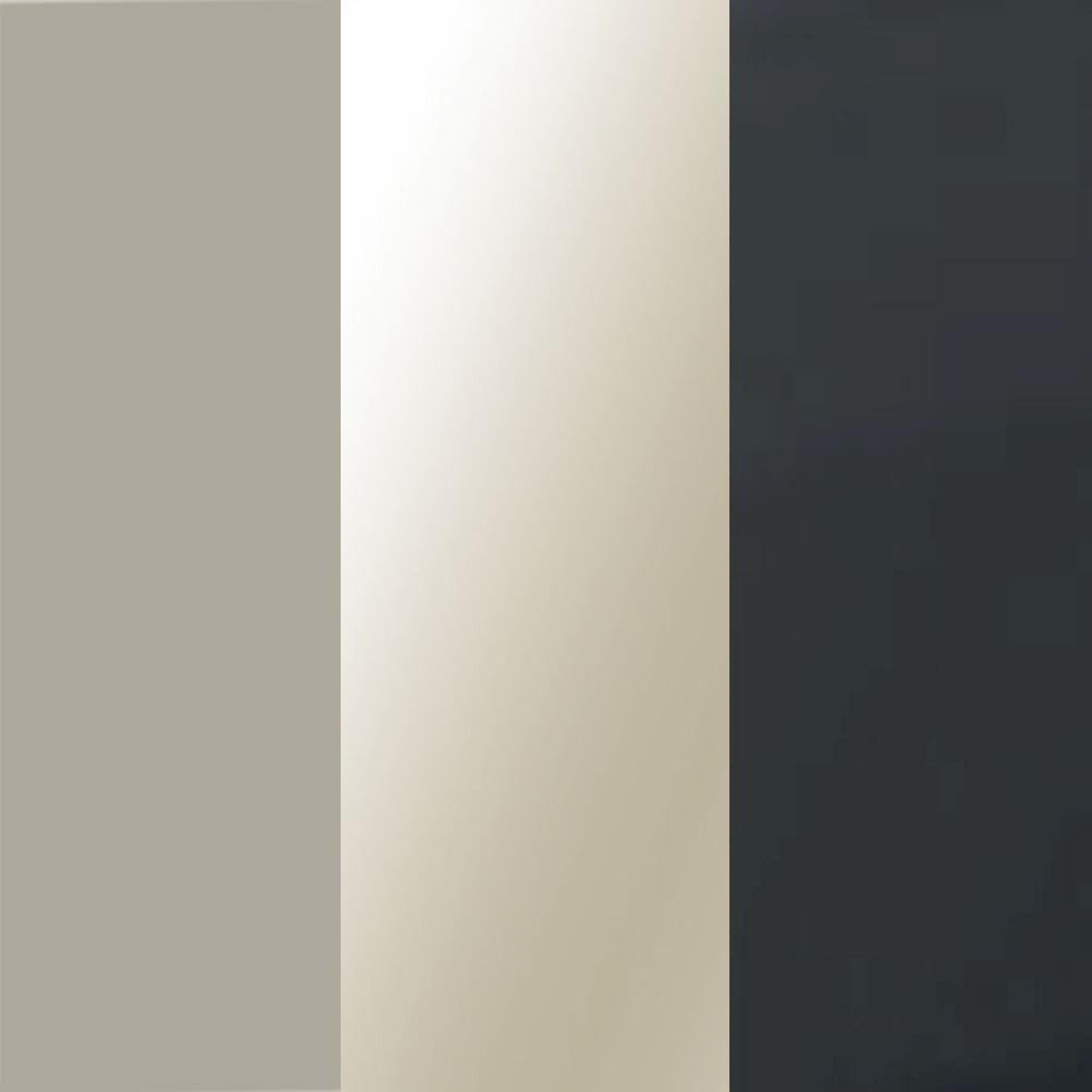 Pebble Grey Carcase and Parsol Bronze Mirror Glass Front with Slate Handle A96