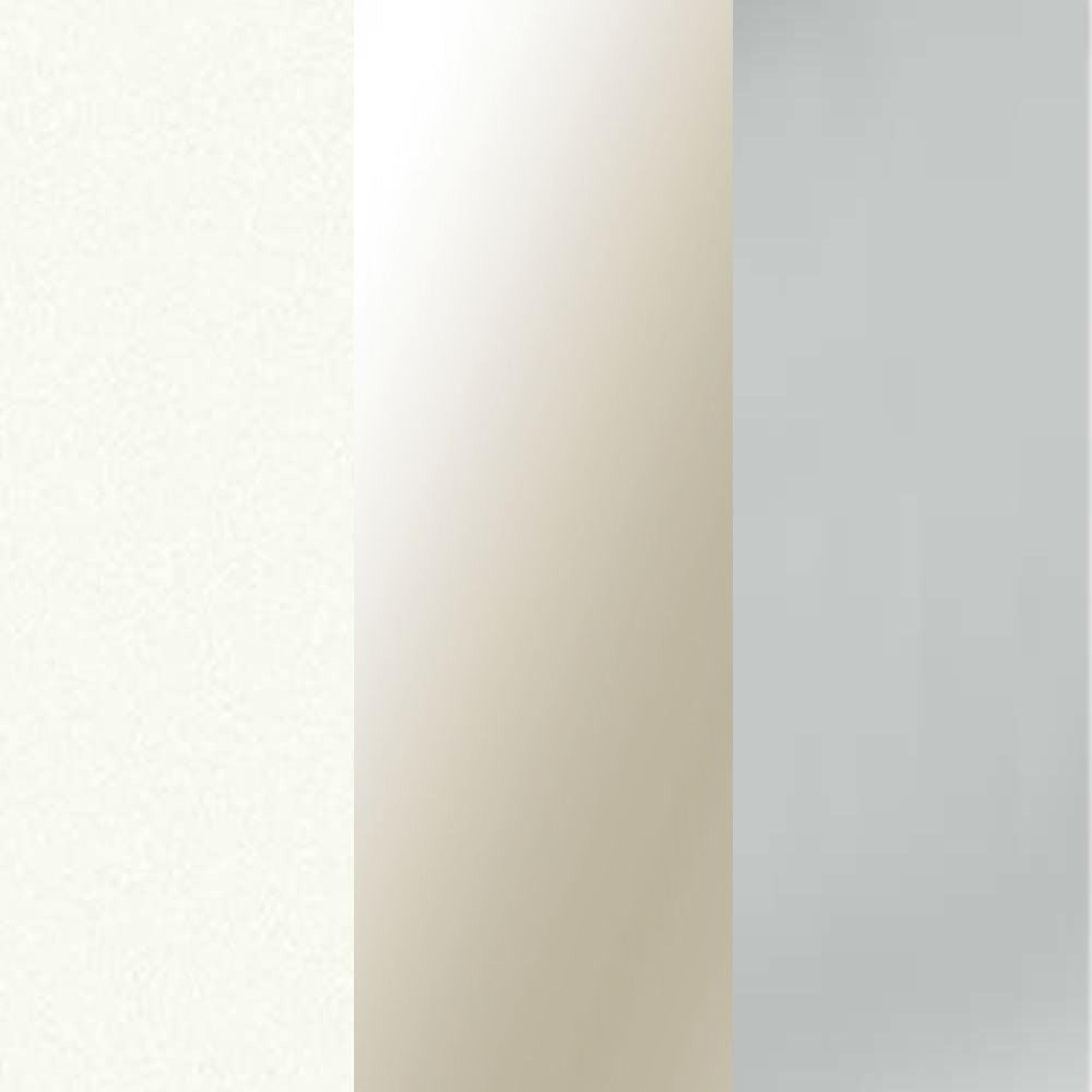 White Carcase and Parsol Bronze Mirror Glass Front with Chrome Handle 310