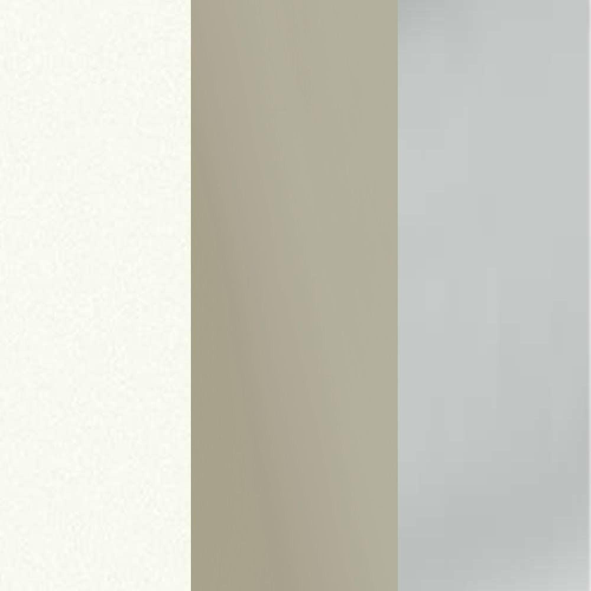 White Carcase and Pebble Grey Glass Front with Chrome Handle 310