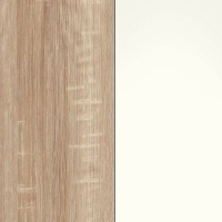 Rustic Oak with White Glass 443