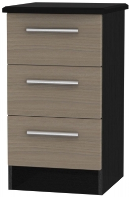 Toronto Walnut Front and Black Base Unit