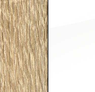 Sonoma Oak Carcase with High Polish White Front A6L40