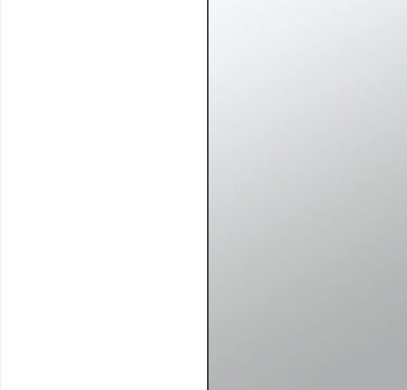 Alpine White Carcase with Mirror Front A223B