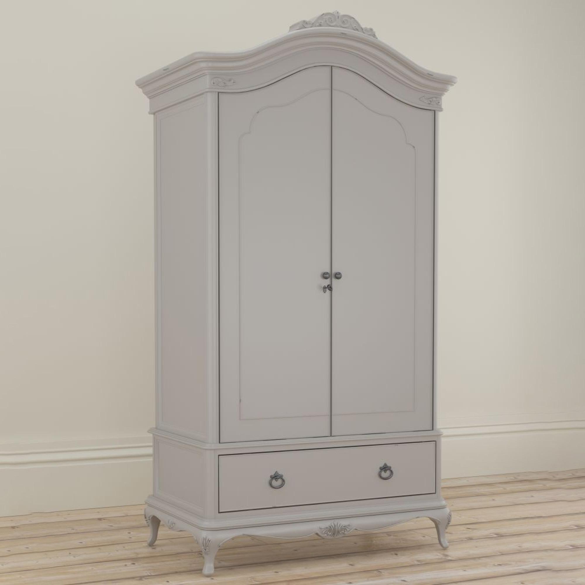 Etienne Wardrobe - 2 Door - 1 Drawer - Grey
